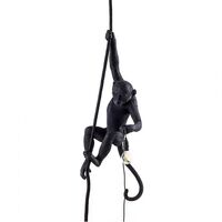 Monkey With Rope Plafoniera Da Esterno Nera