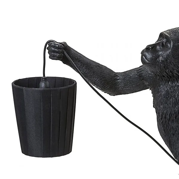 Monkey Lampeskærm Sort