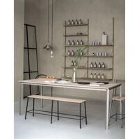 Adam Benk L160 Sort/Eik