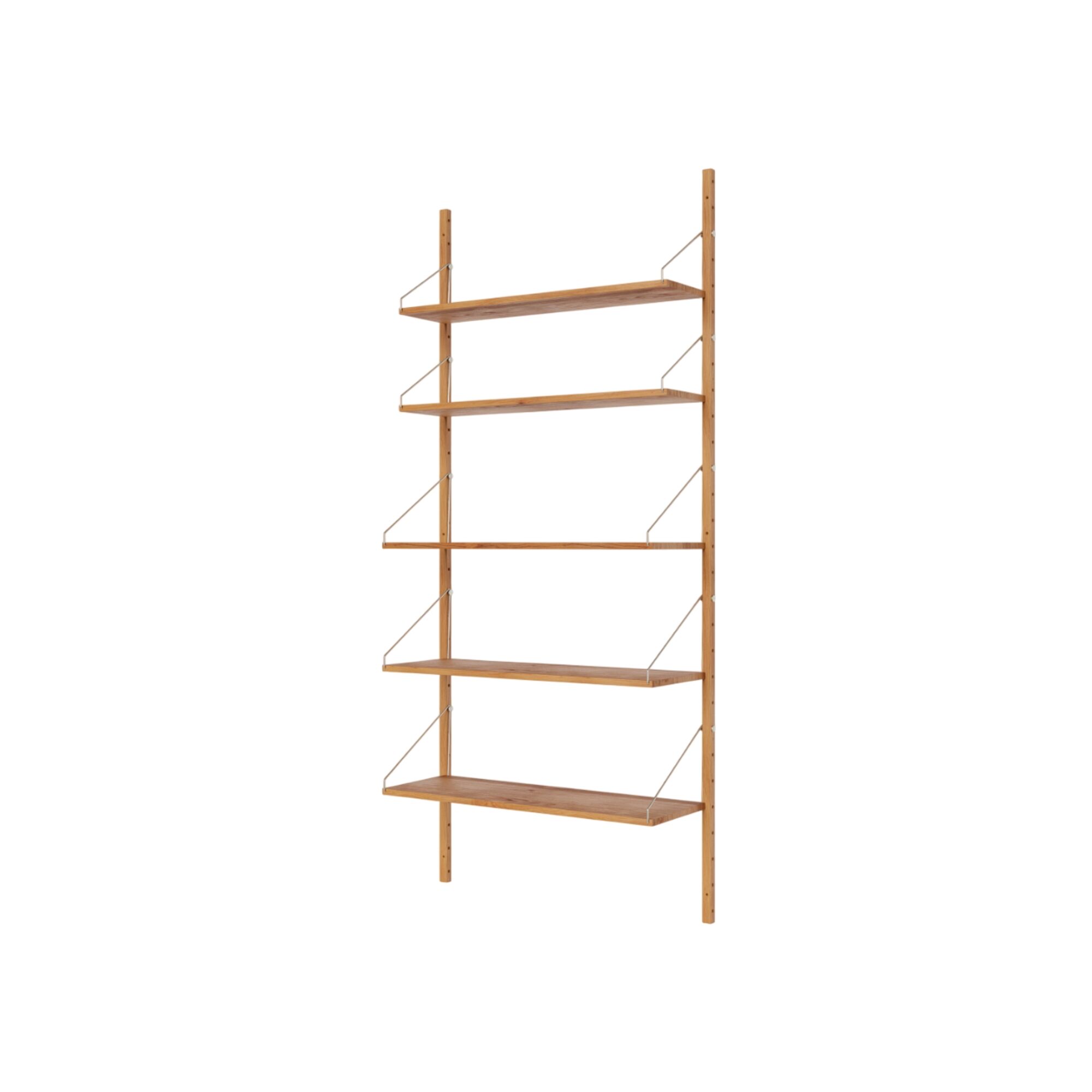 Shelf Library Single Section Hylde 185,2x80 Natural Eg