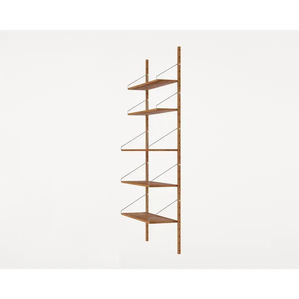 Shelf Library Single Section Hylde 185,2x80 Natural Eg