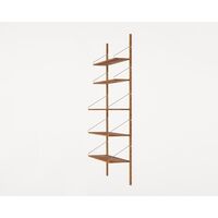 Shelf Library Single Section Hylde 185,2x80 Natural Eg