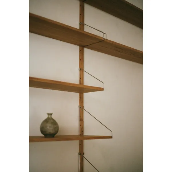 Shelf Library Single Section Hylde 185,2x80 Natural Eg