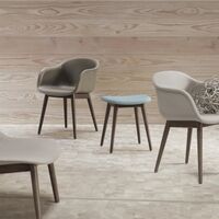 Fiberkrakk med Base Hvit/eik