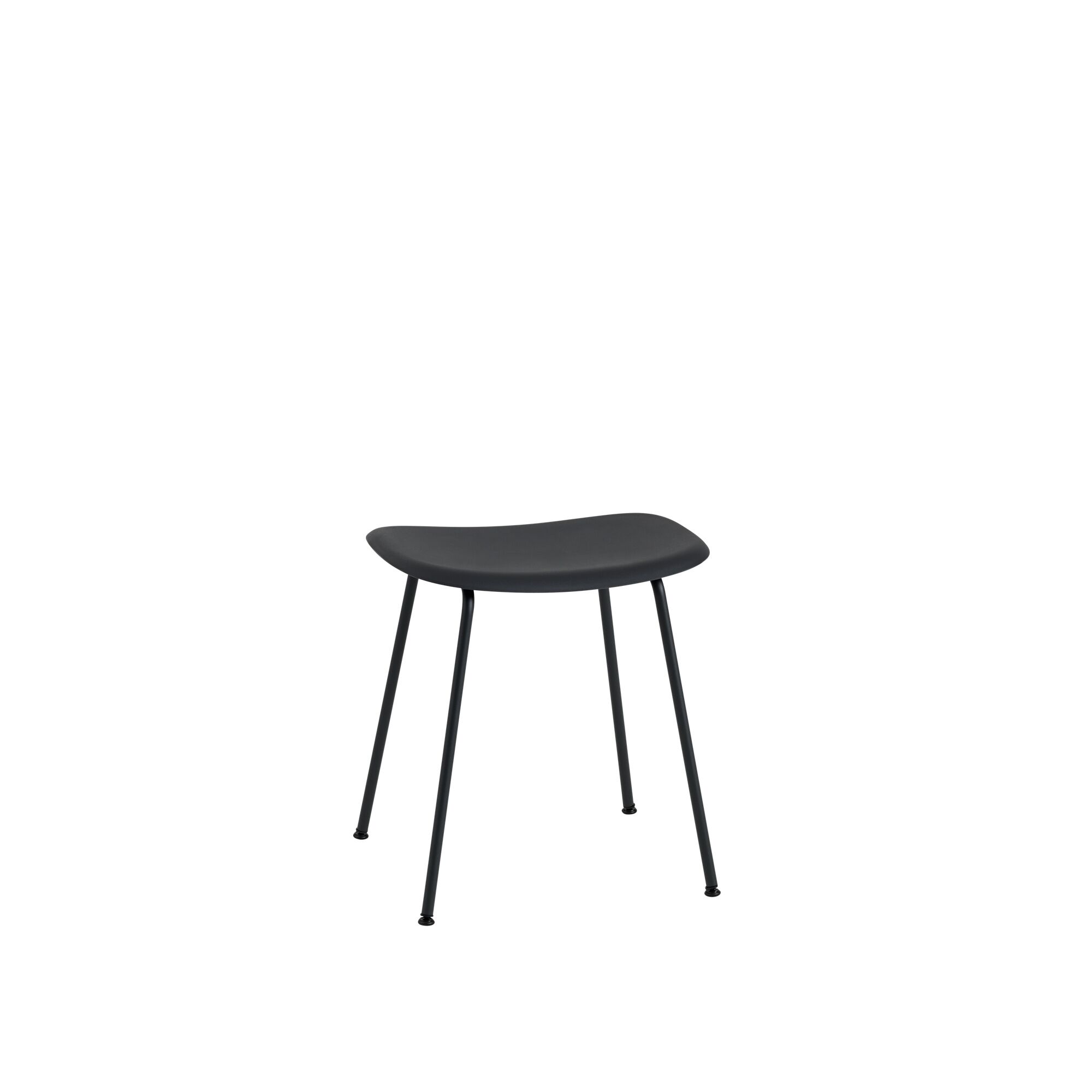 Fiber Skammel med Tube Base Sort