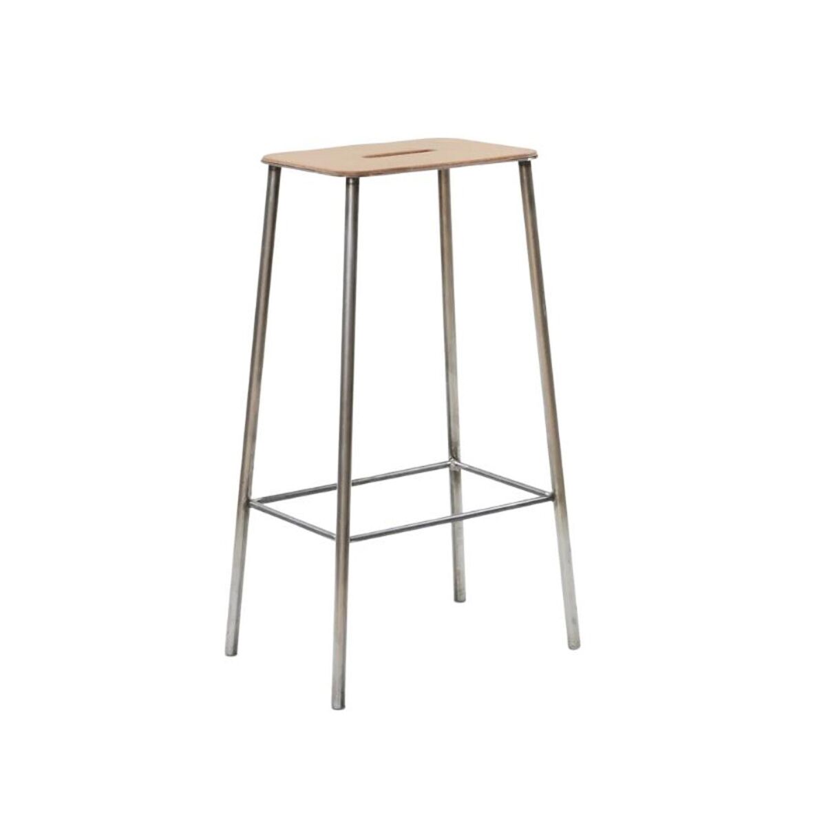 Adam Skammel H76 Rå Stål/Læder