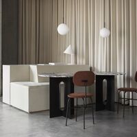 TR Pendel Sort Mat Opal Glas