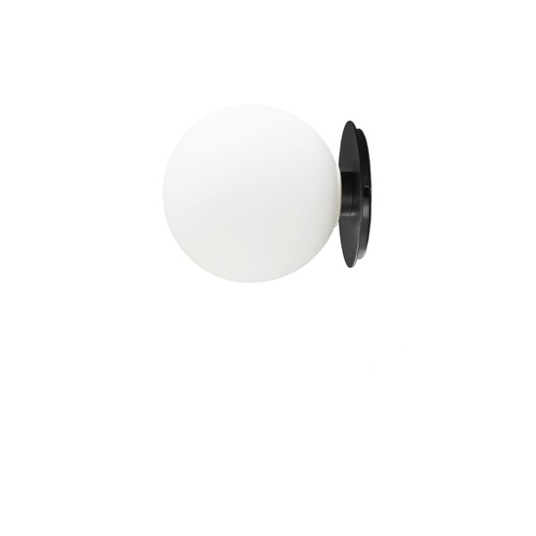 TR Vegglampe Sort Matt Opalglass