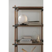 TR Vegglampe Sort Matt Opalglass
