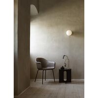 TR Vegglampe Sort Matt Opalglass