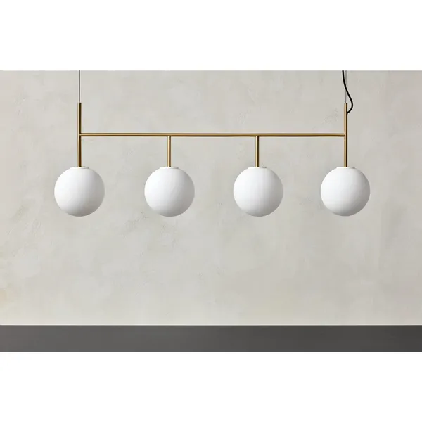 TR Pendel Rail Sort Mat Opal Glas