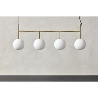 TR Pendel Rail Sort Mat Opal Glas