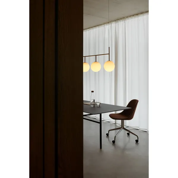 TR Pendel Rail Sort Mat Opal Glas