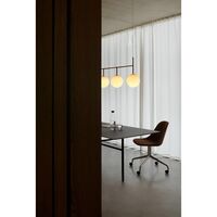 TR Pendel Rail Sort Mat Opal Glas