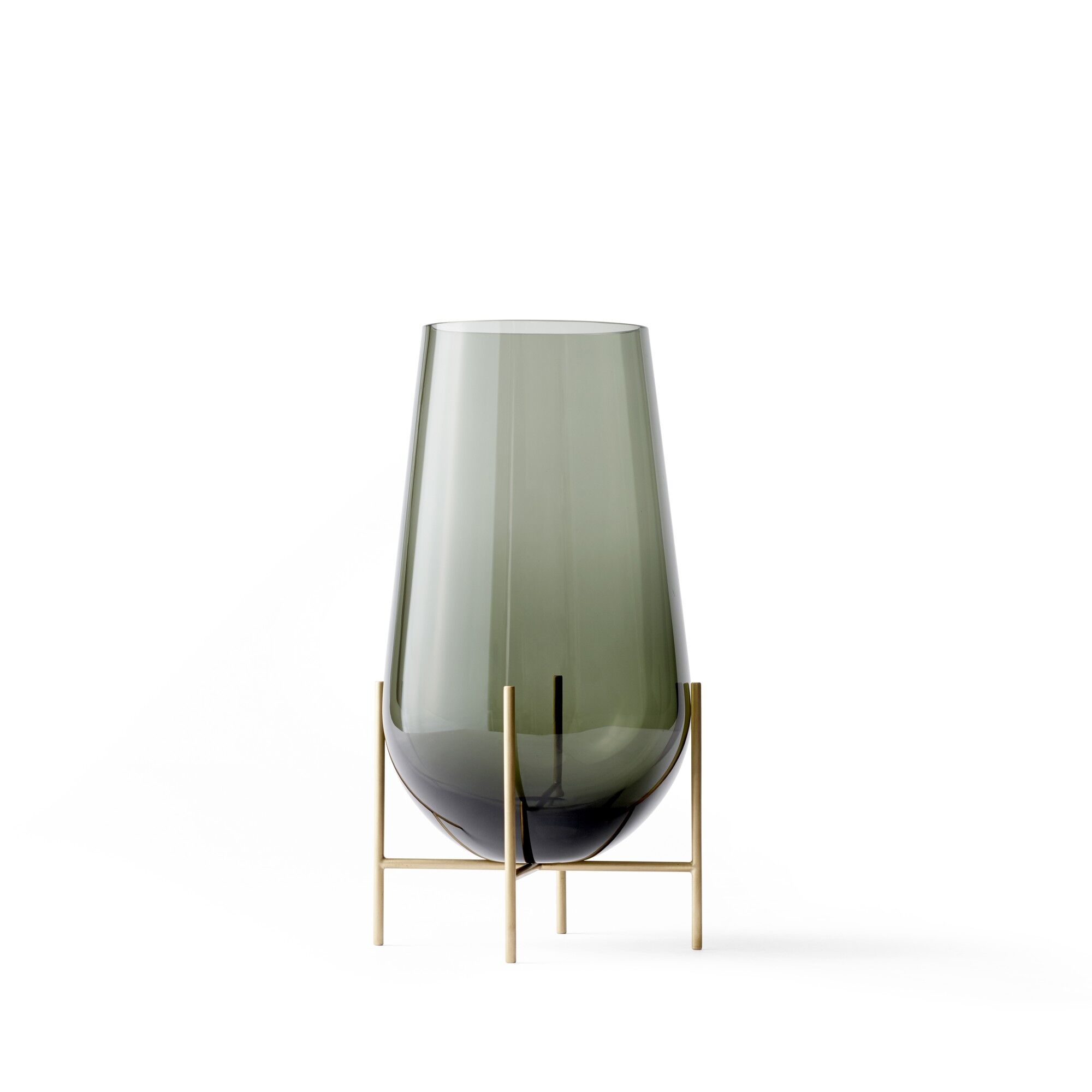 Echasse Vase Medium Brent/ Børstet Messing