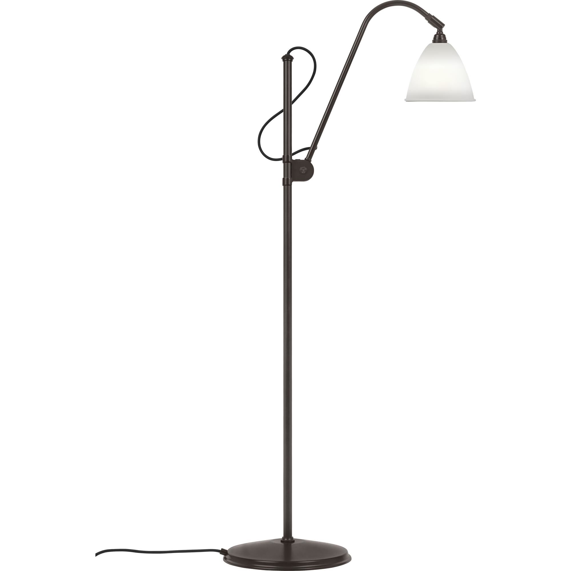 Bestlite BL3S Golvlampa Svart M&auml;ssing/Porslin
