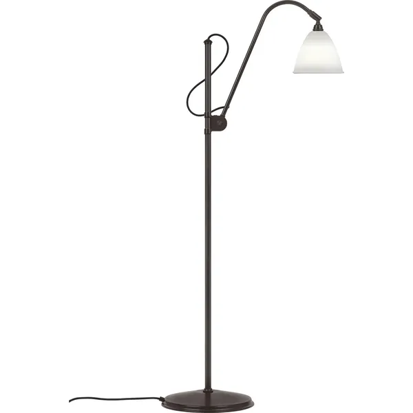 Bestlite BL3S Gulvlampe Sort Messing/Porcelæn