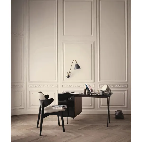 Bestlite BL6 Væglampe Sort Messing/Porcelæn