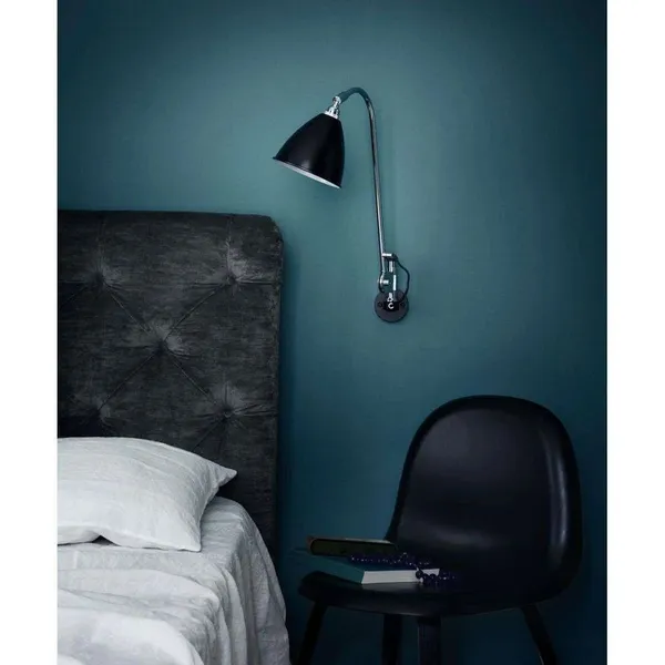Bestlite BL6 Væglampe Sort Messing/Porcelæn