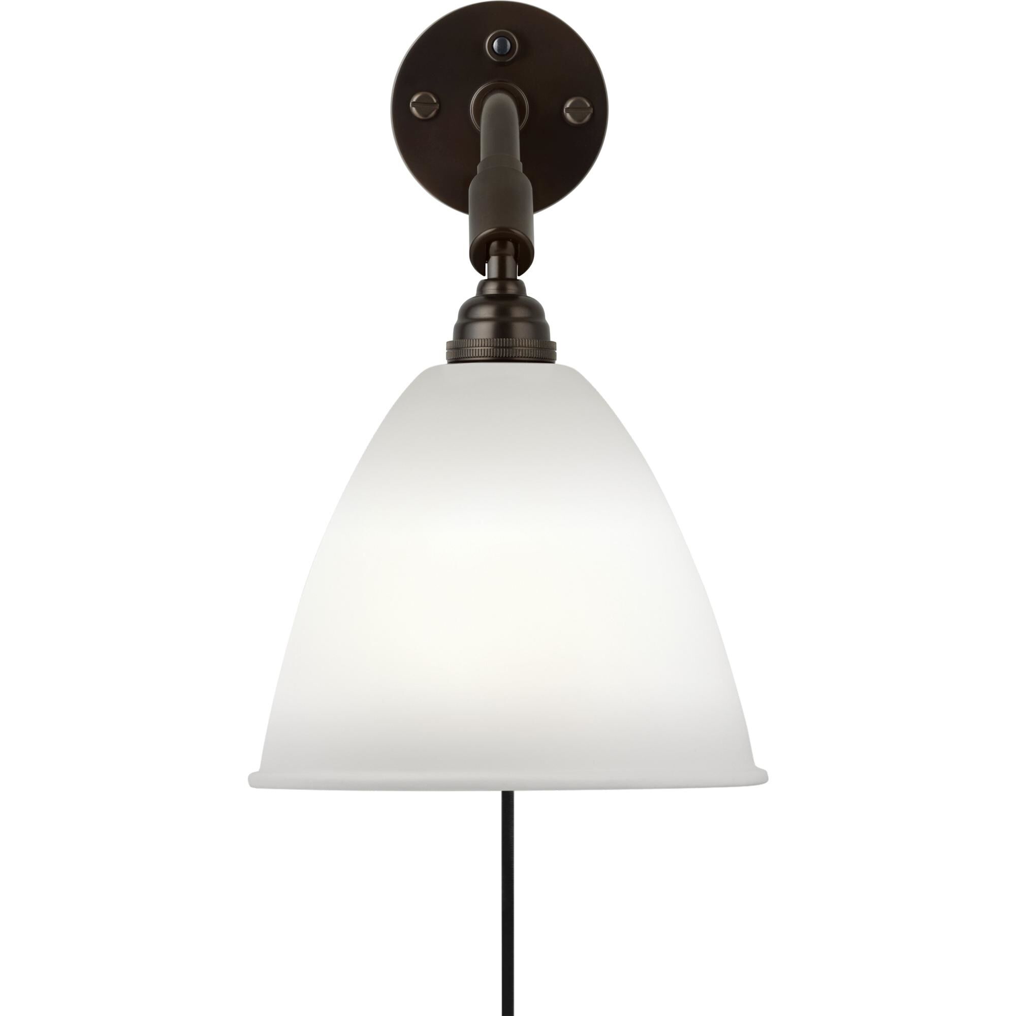 Bestlite BL7 V&auml;gglampa Svart M&auml;ssing/ Porslin