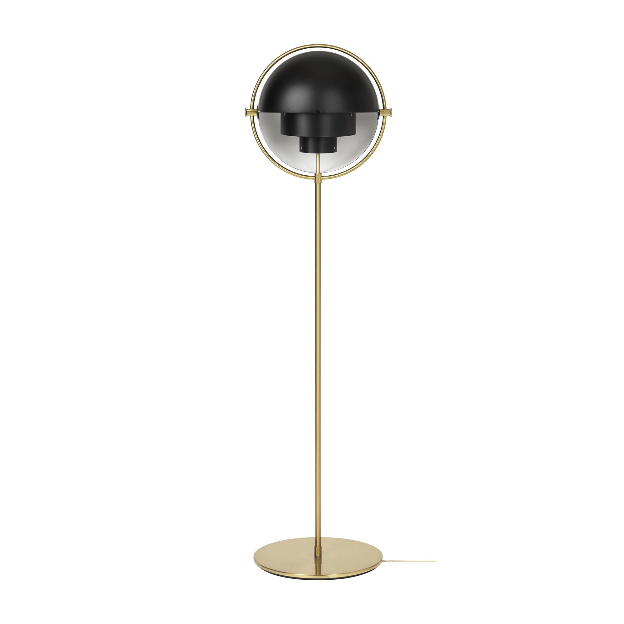 Multi-Lite Golvlampa M&auml;ssing/Mattsvart