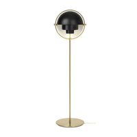 Multi-Lite Lampe de Sol Laiton/Noir Mat