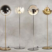 Multi-Lite Floor Lamp Brass