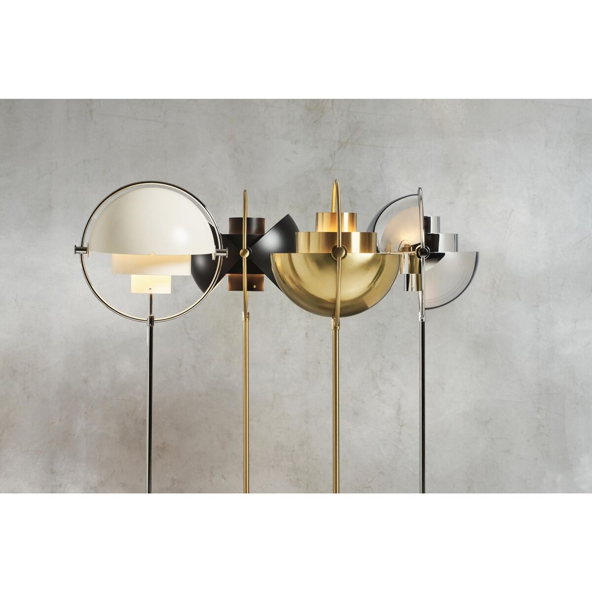 Multi-Lite Floor Lamp Brass