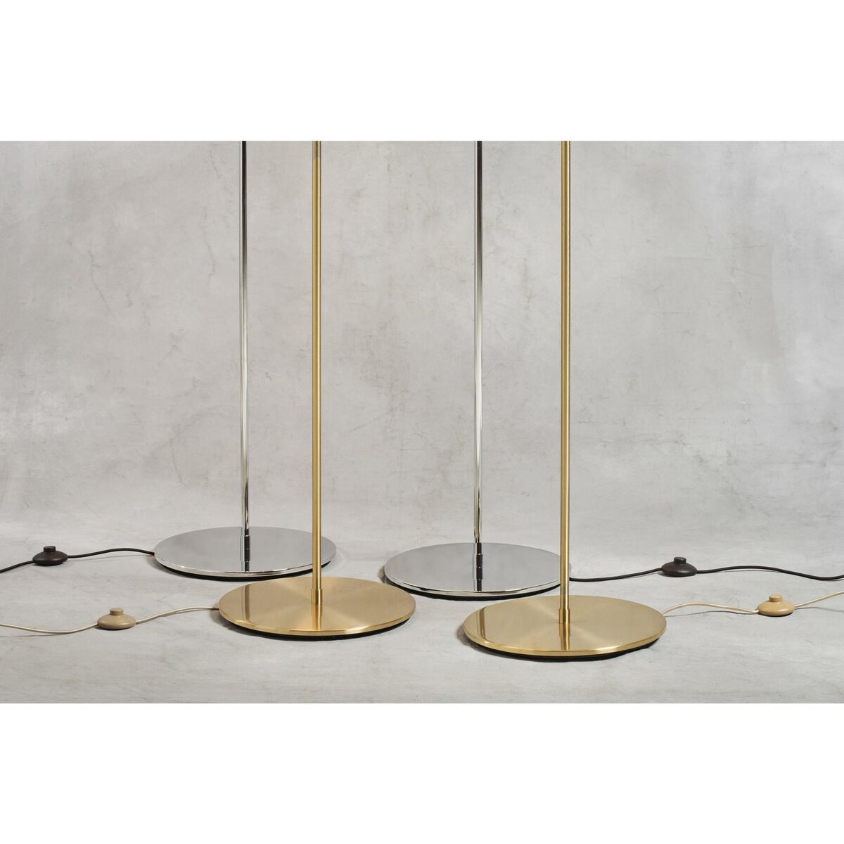 Multi-Lite Floor Lamp Brass