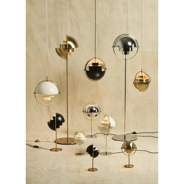 Multi-Lite Floor Lamp Chrome