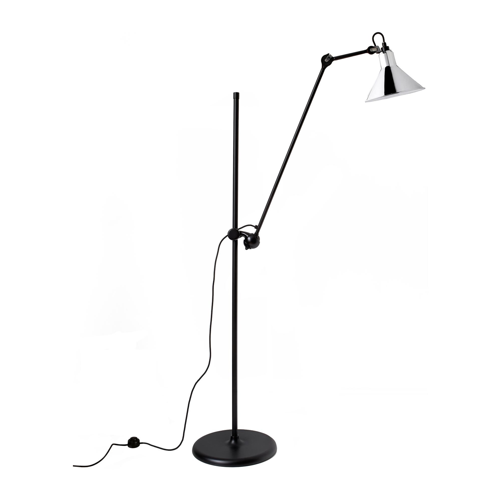 N215 Golvlampa Matt Svart & Krom