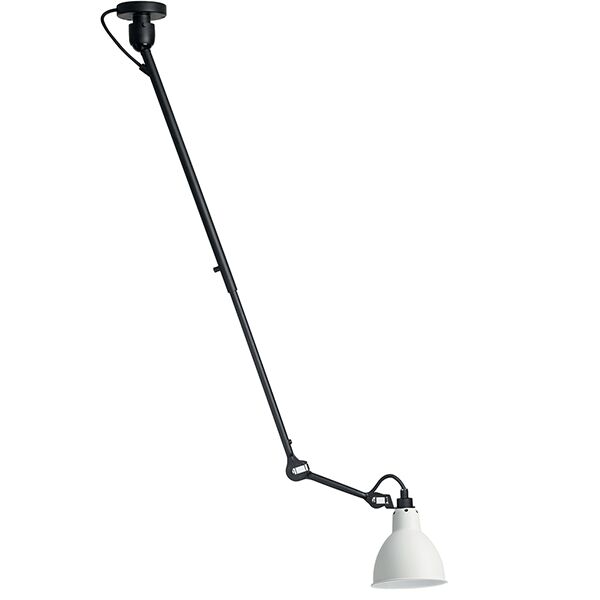 N302 Taklampa Matt Svart/ Matt Vit