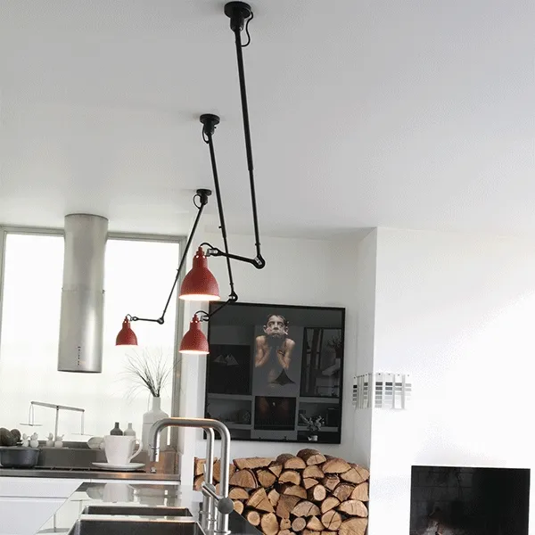 N302 Loftlampe Mat Sort/Mat Hvid