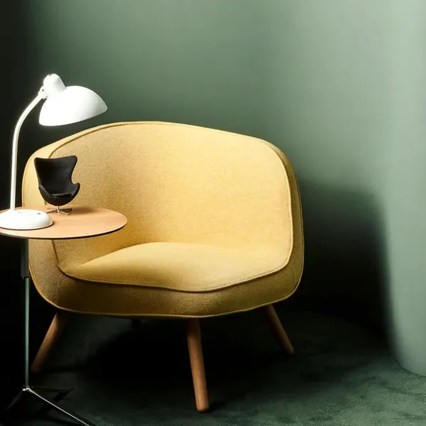 Miniatyr Egg Lenestol Sort