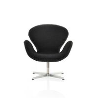 Miniature Swan Armchair Black