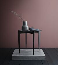 Tray Sofabord Sort Ø45