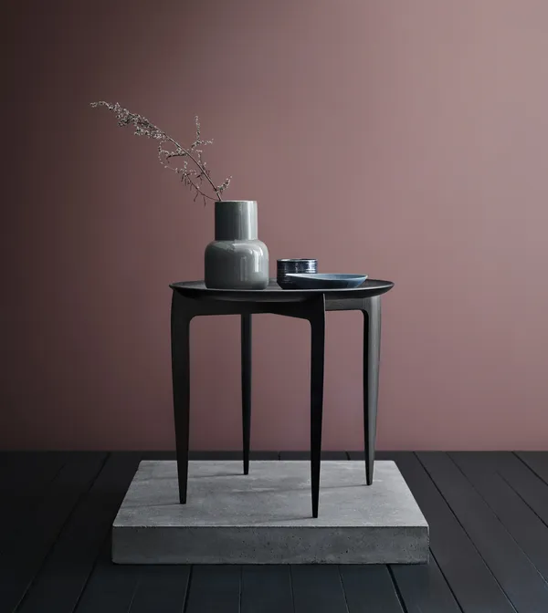 Tray Coffee Table Black Ø45