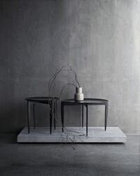 Tray Sofabord Sort Ø45