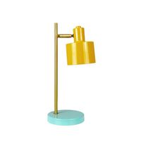Ocean Mini bærbar bordlampe LED, karry/turkis/messing