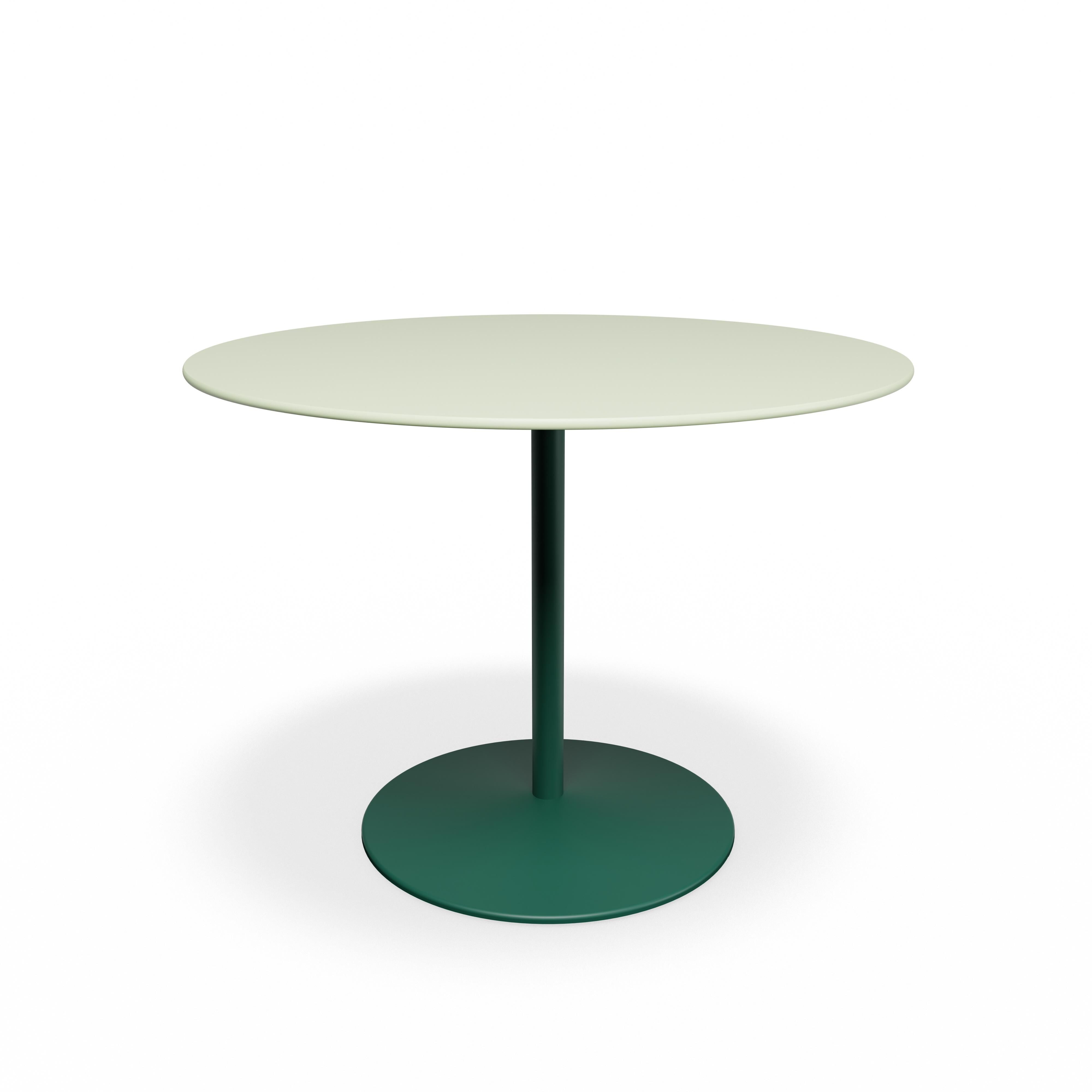 Panton Café- & Spisebord Ø100 4183-Forbo Pistachio Linoleum/136 Pine