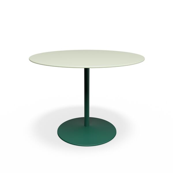 Panton Café- & Esstisch Ø100 4183-Forbo Pistachio Linoleum/136 Pine
