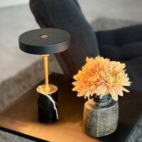 Starlight Portable Table Lamp LED Black Marble/Brass