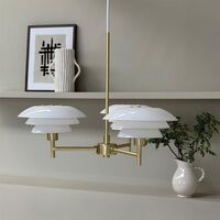 DL20 Chandelier Messing/Opal