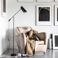 Birdy Gulvlampe Sort/Sort