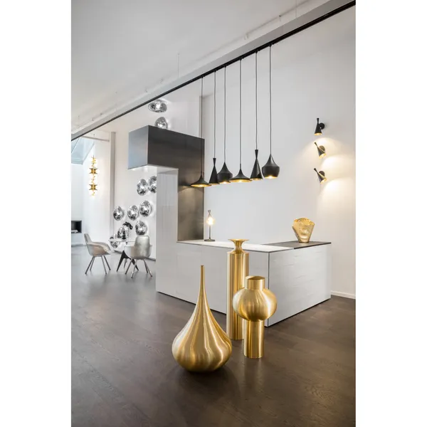 Beat Vessel Tall Brass