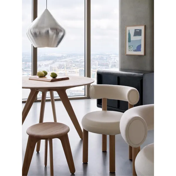 Slab Dining Table Ø120 Natural