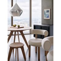 Slab Dining Table Ø120 Natural