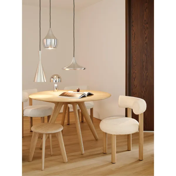 Slab Dining Table Ø120 Natural