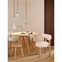 Slab Dining Table Ø120 Natural
