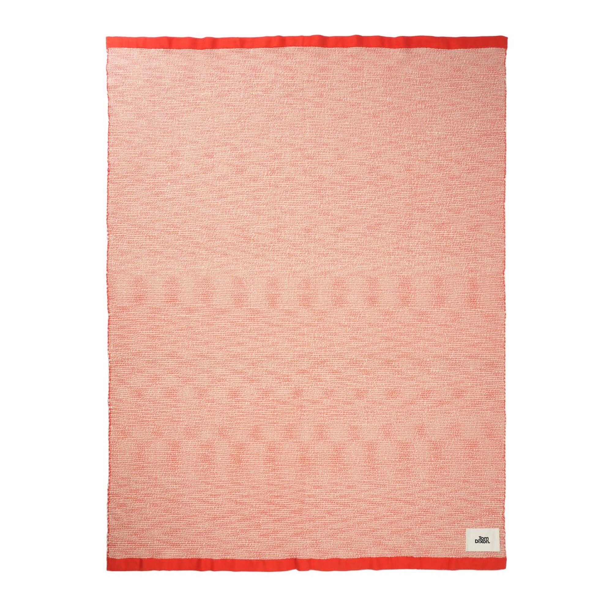 Thread Blanket 140x180 oransje/hvit